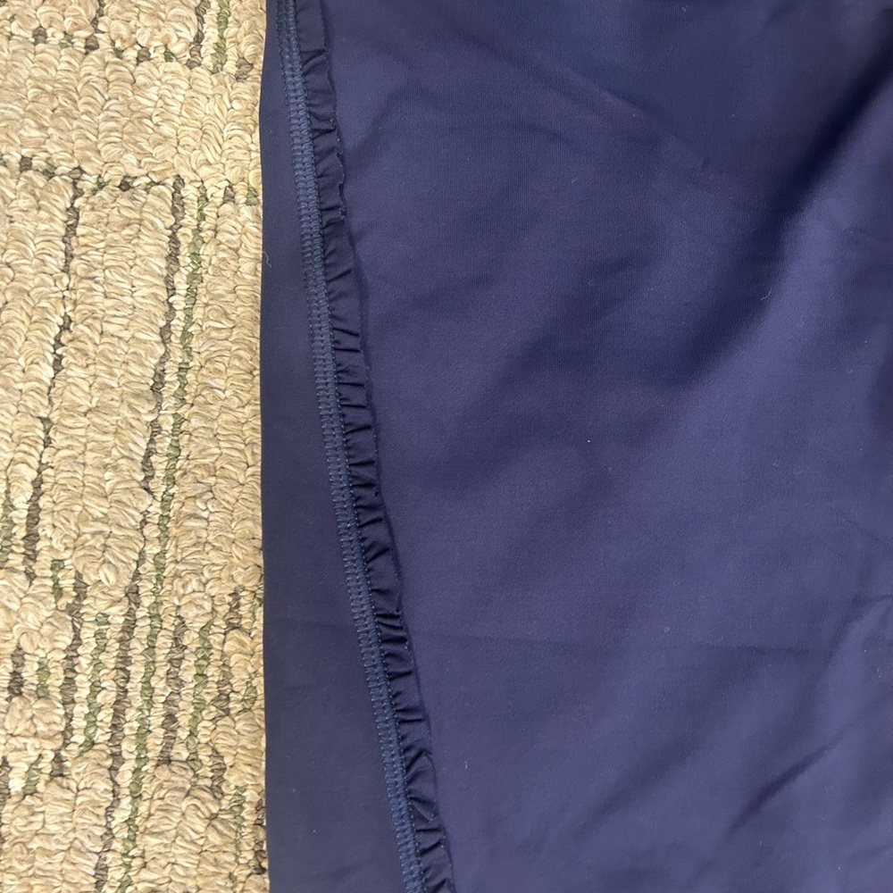 Lululemon Navy Blue Athletic Capris with Tie-Dye Waistband size 12 - Picture 4 of 5